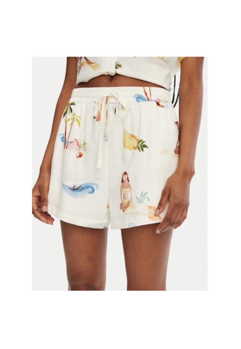 Pantaloni scurti dama - 304991356 - In/Viscoza - Bej Pantaloni scurti dama - 304991356 - In/Viscoza - Bej