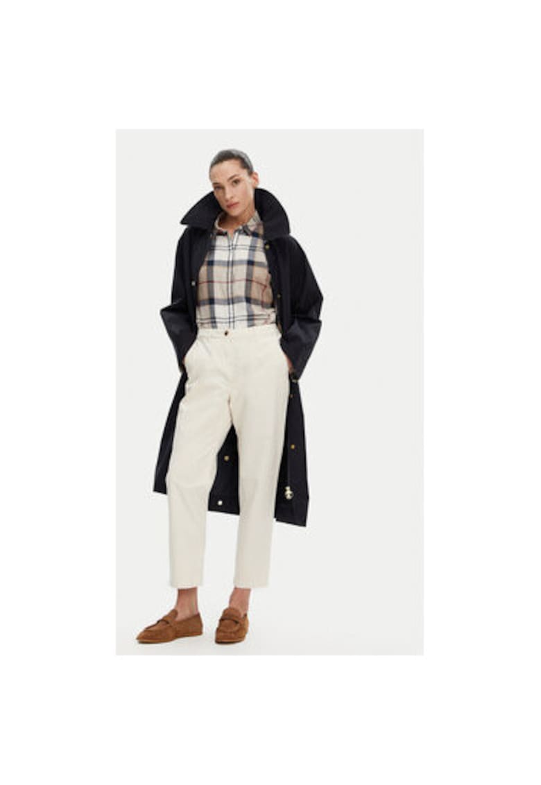 Pantaloni Dama - 305174604 - Bumbac - Elastan - Bej