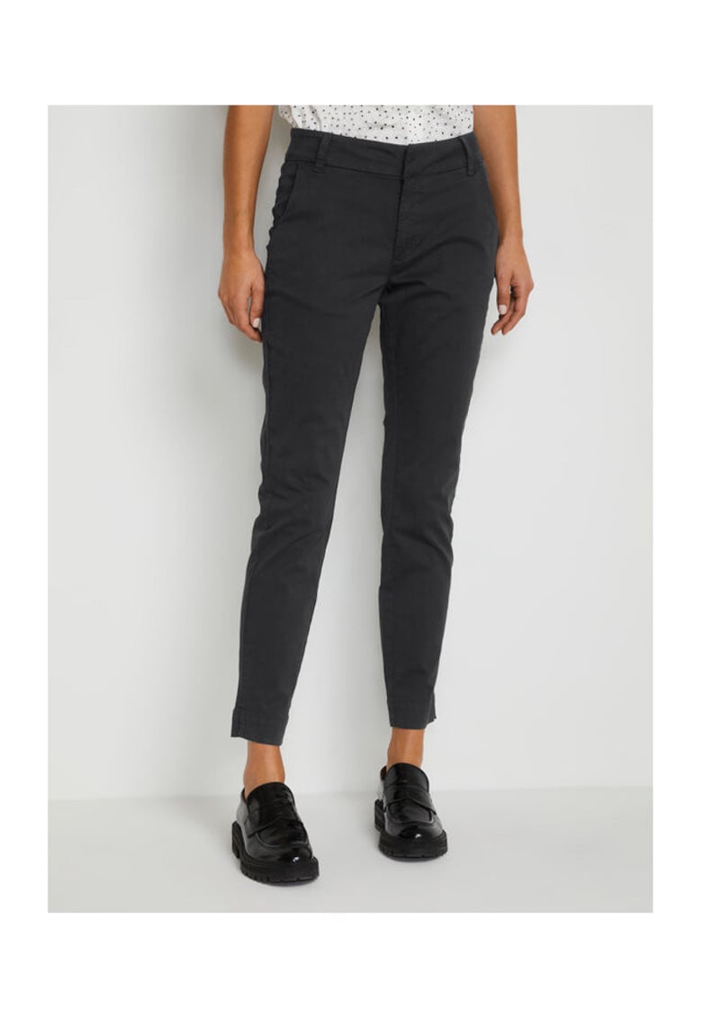 Pantaloni dama - 300697504 - Bumbac - Negru - Negru