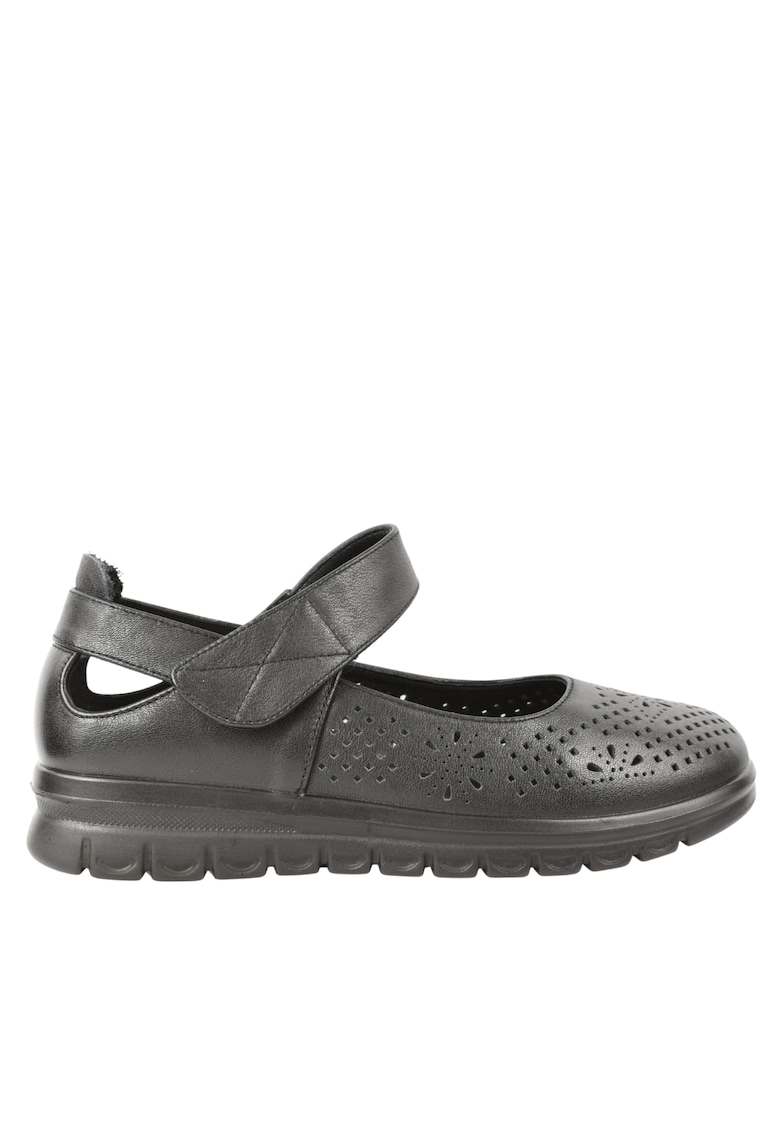 Pantofi casual - femei - 3510801 negru - piele naturala