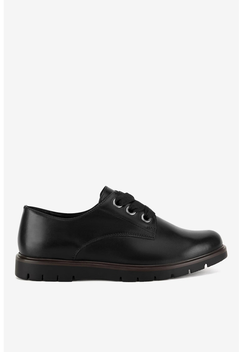 Pantofi dama 5903698045955 - Piele naturala - Negru - Negru