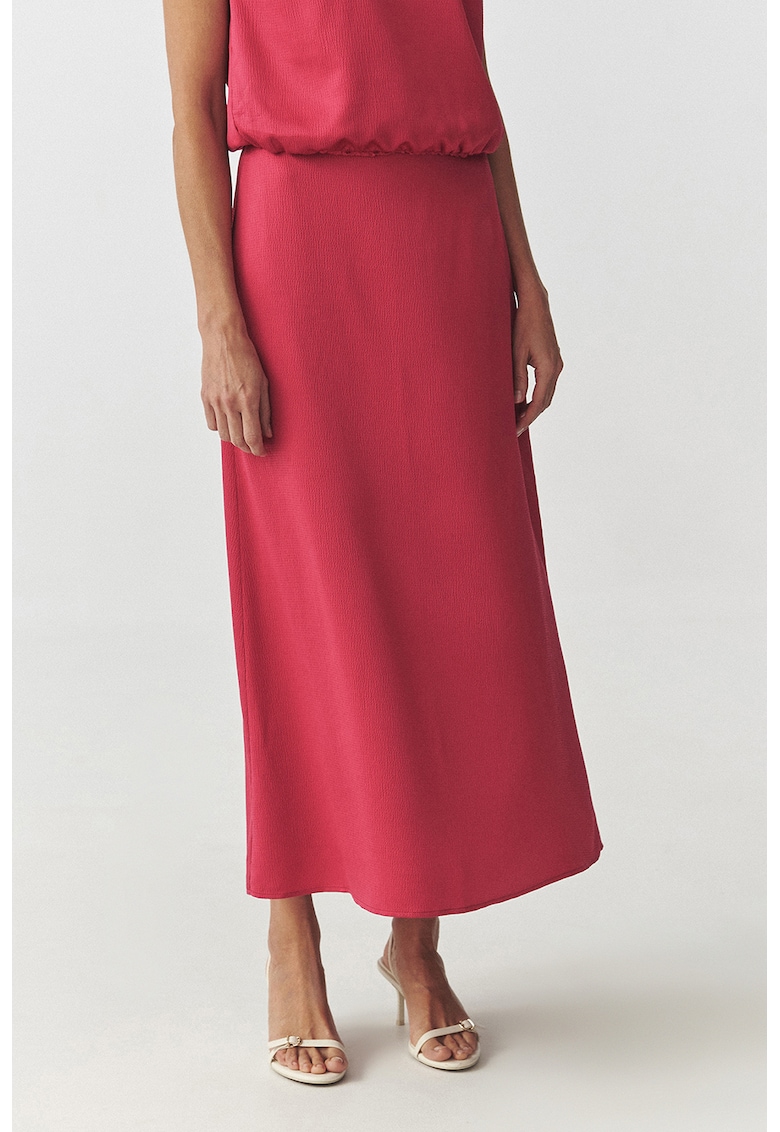 Fusta midi texturata Leja