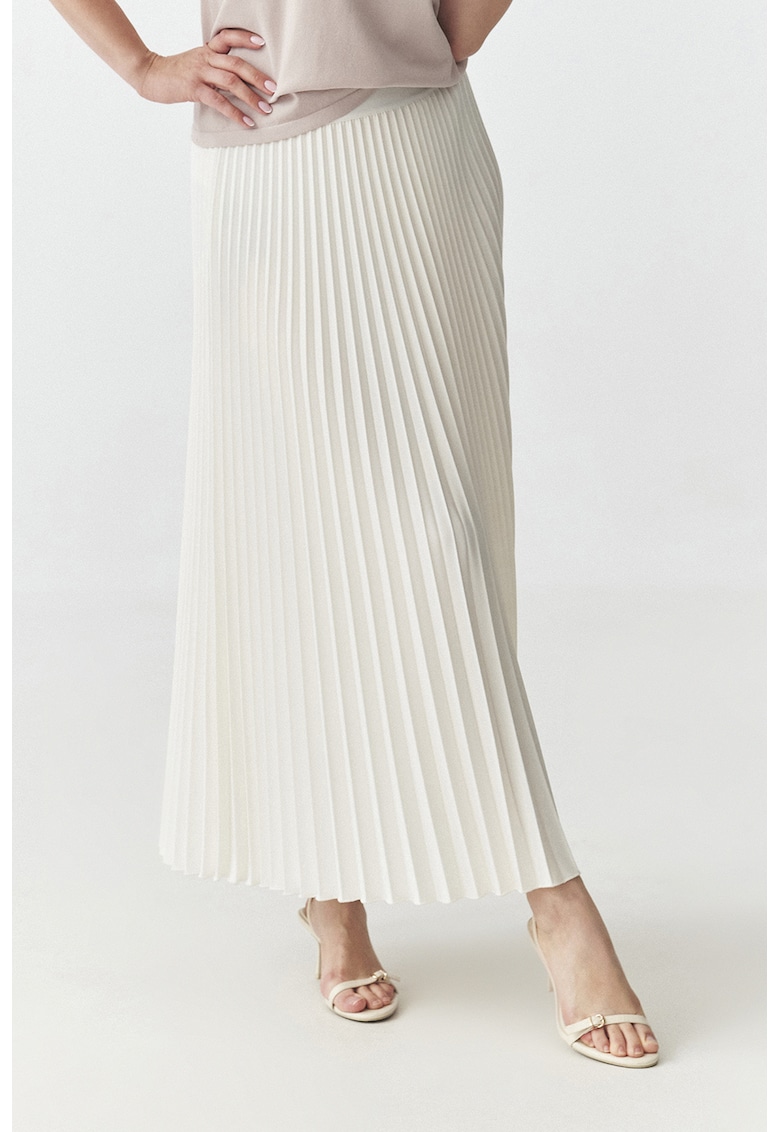Fusta maxi cu pliuri