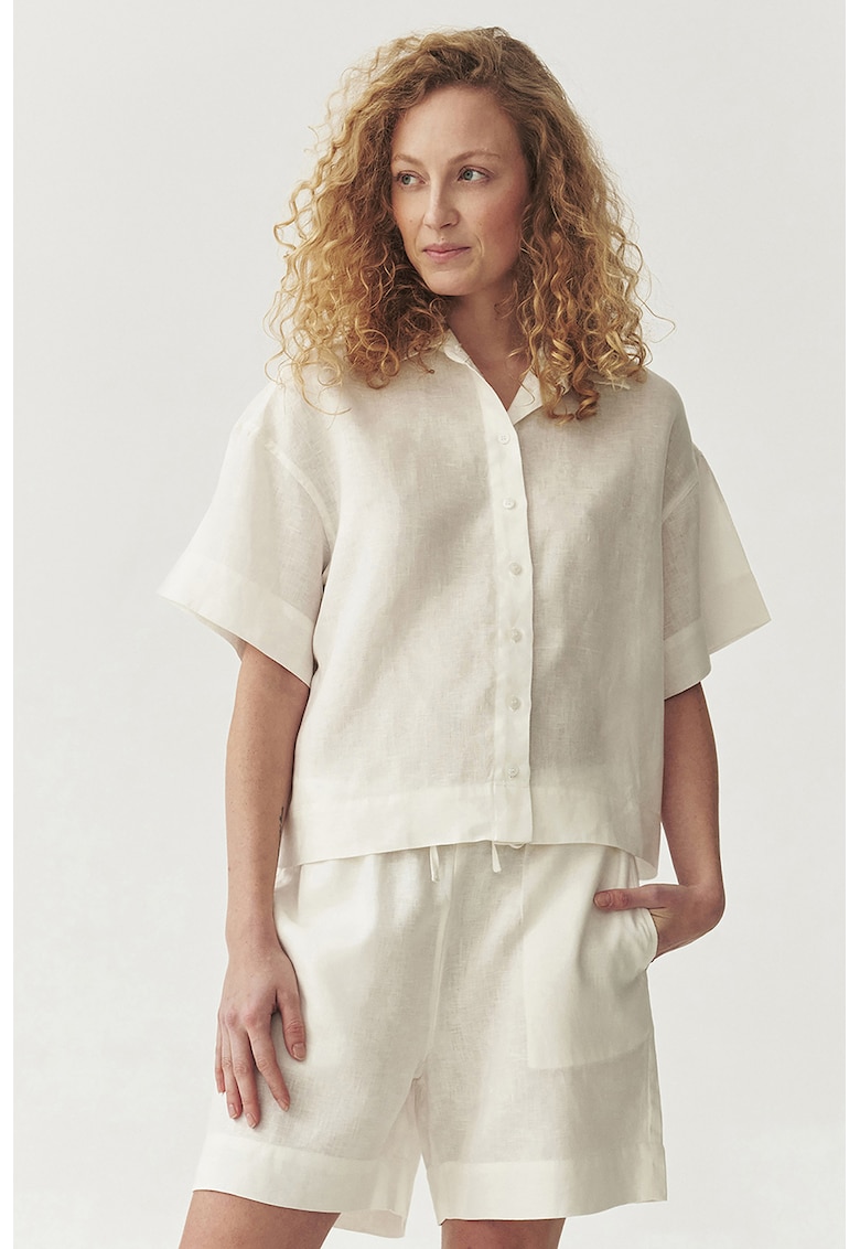 Camasa lejera de in - Alb murdar