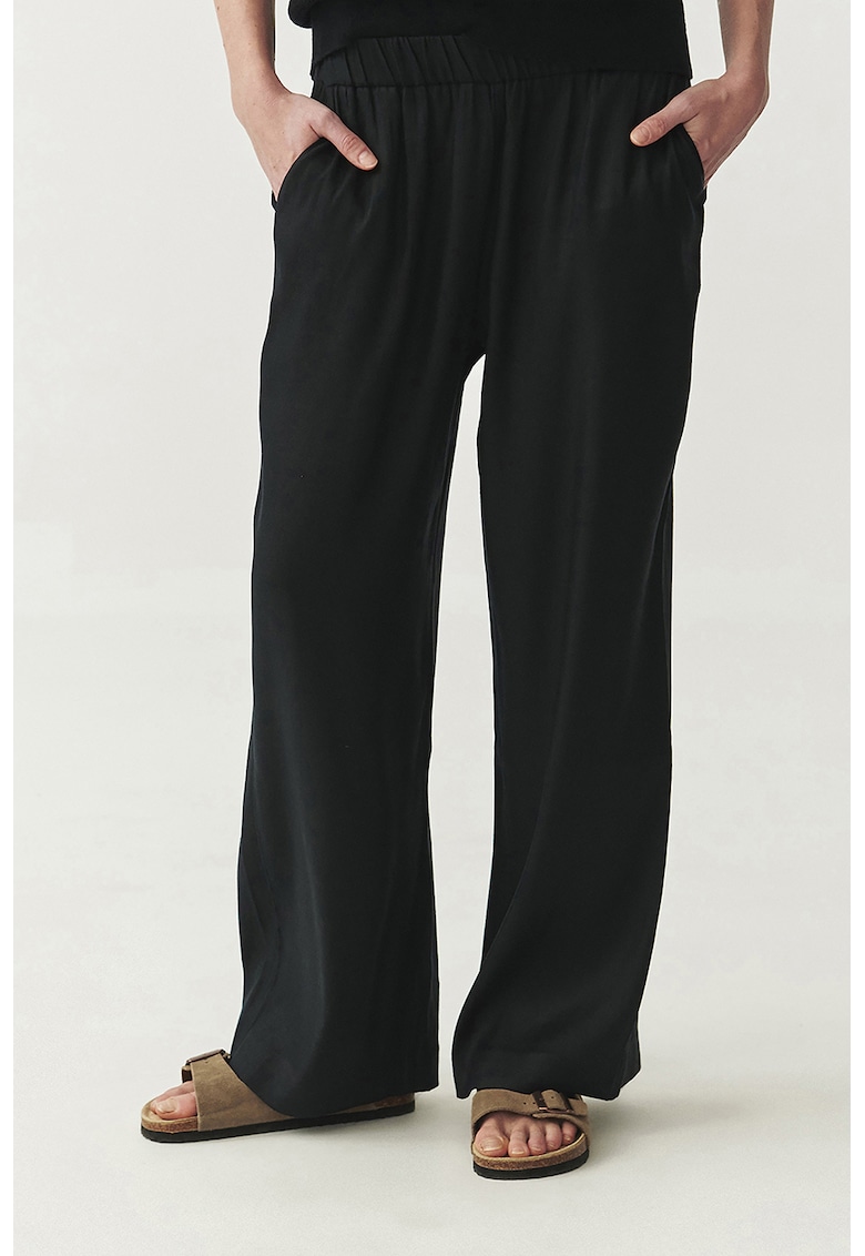 Pantaloni din amestec de in cu buzunare laterale Nerja