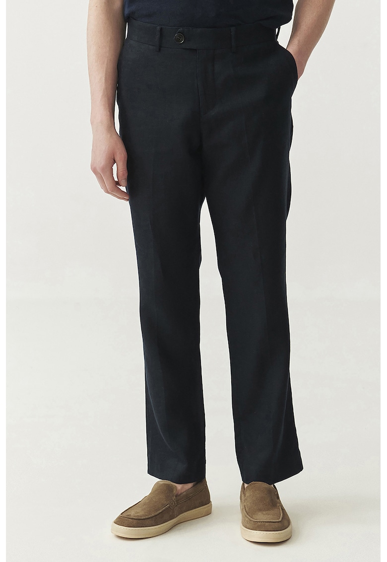 Pantaloni scurti de in cu talie medie