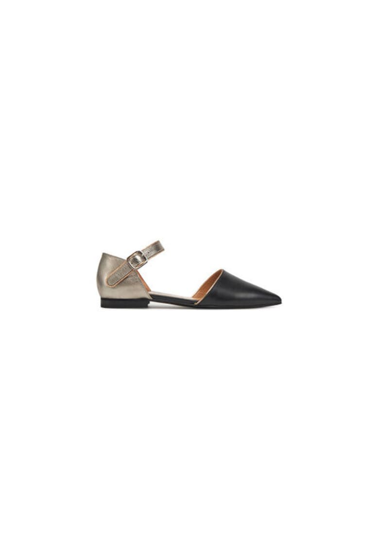 Pantofi dama 305140609 - Piele naturala - Negru - Negru