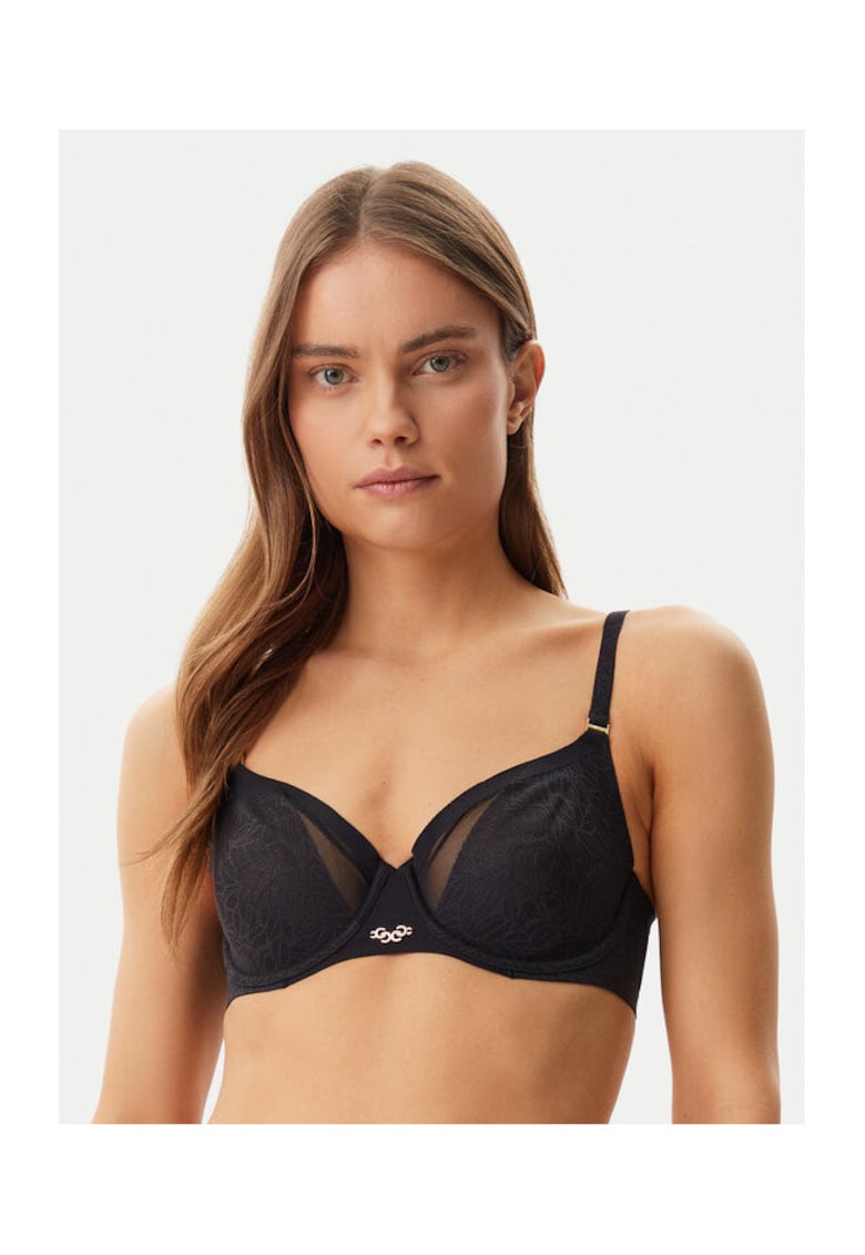 Sutien dama - 304889134 - Bumbac/Elastan - Negru - Negru