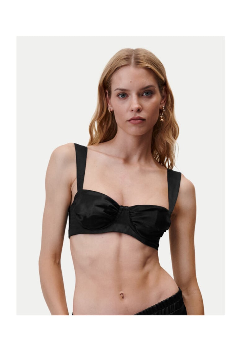 Sutien dama - 303917074 - Tencel - Negru - Negru