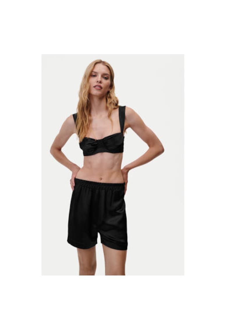 Sutien dama - 303917074 - Tencel - Negru