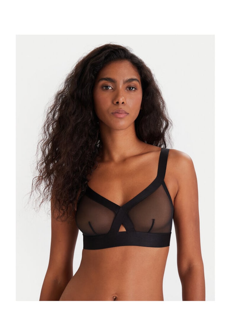 Sutien dama - 207599901 - Nylon - Negru - Negru