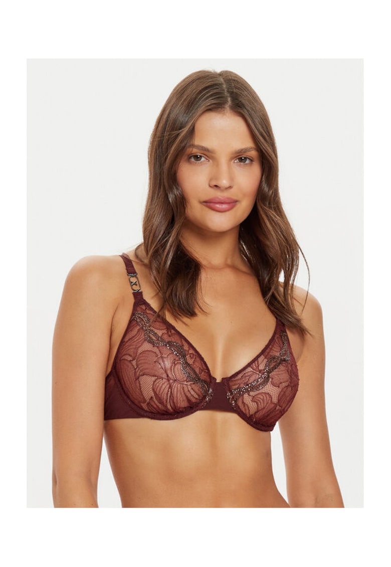 Sutien dama - 304178191 - Nylon/Elastan - Rosu - Rosu