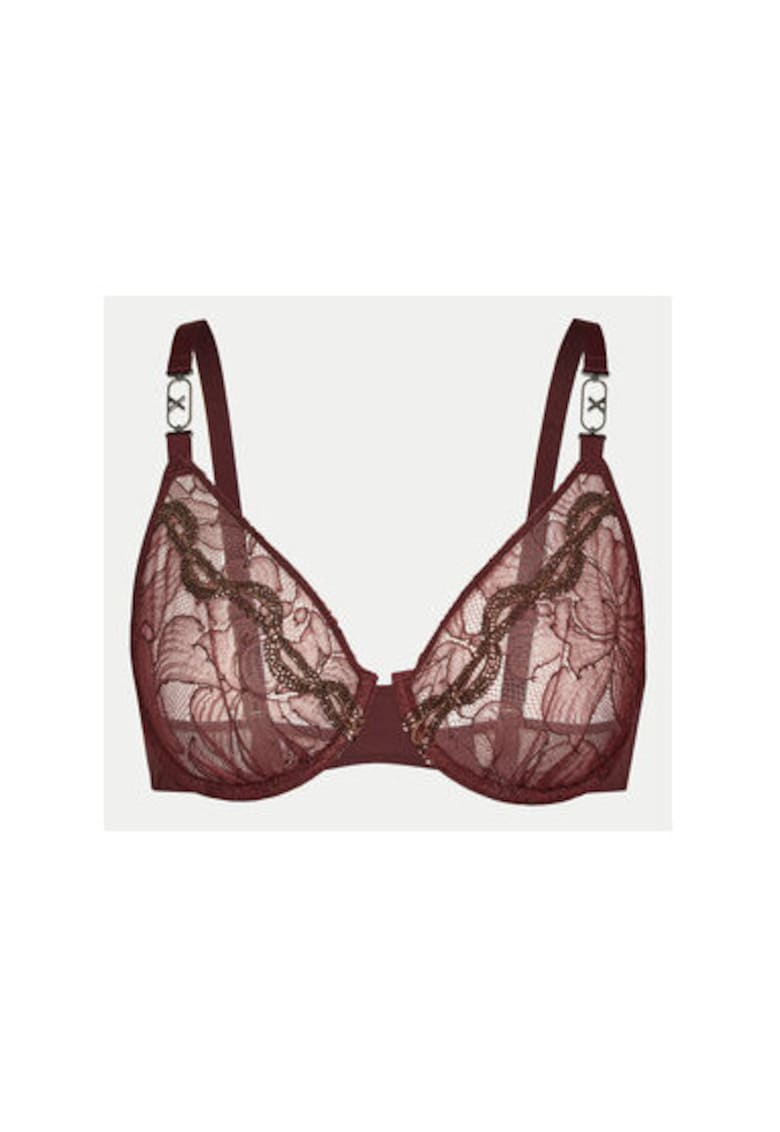 Sutien dama - 304178191 - Nylon/Elastan - Rosu - Rosu