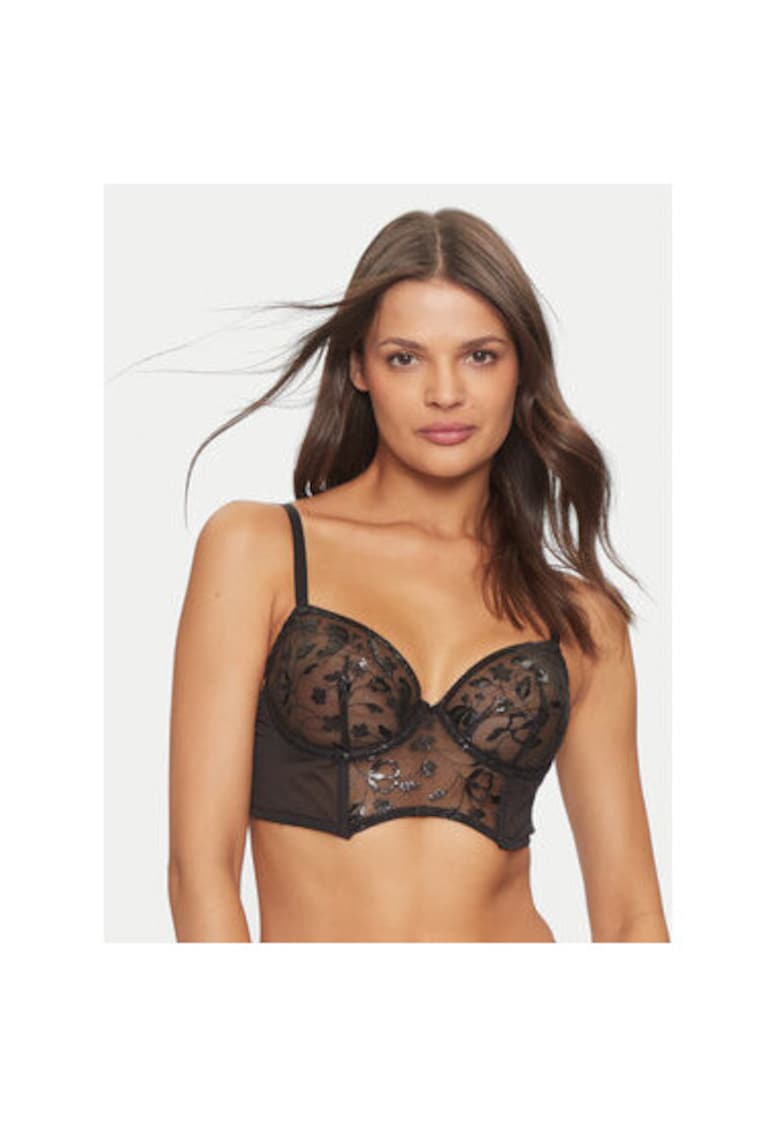 Sutien dama - 304178788 - Nylon - Negru - Negru