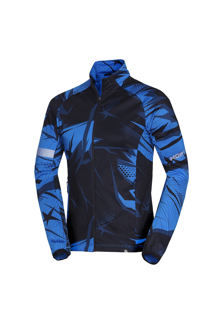 Hanorac tehnic skialp barbati SULOV 1 - Negru/Albastru