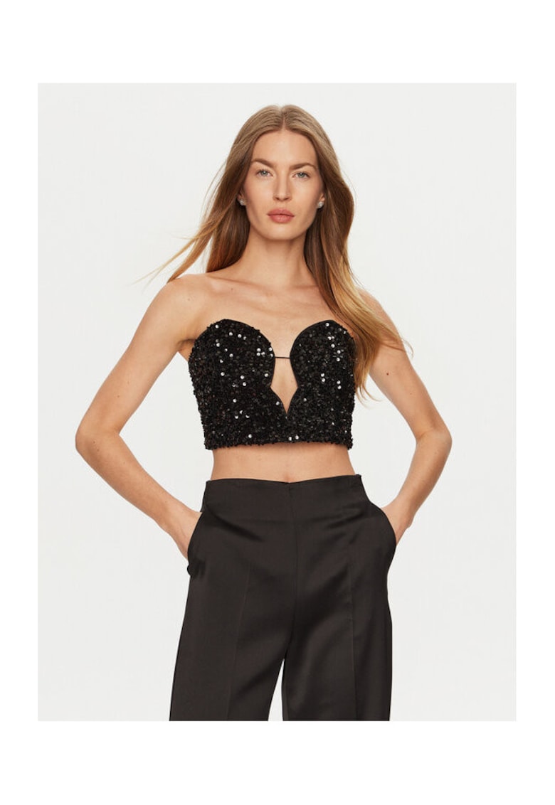 Tricou dama - 304699382 - Poliester - Negru - Negru