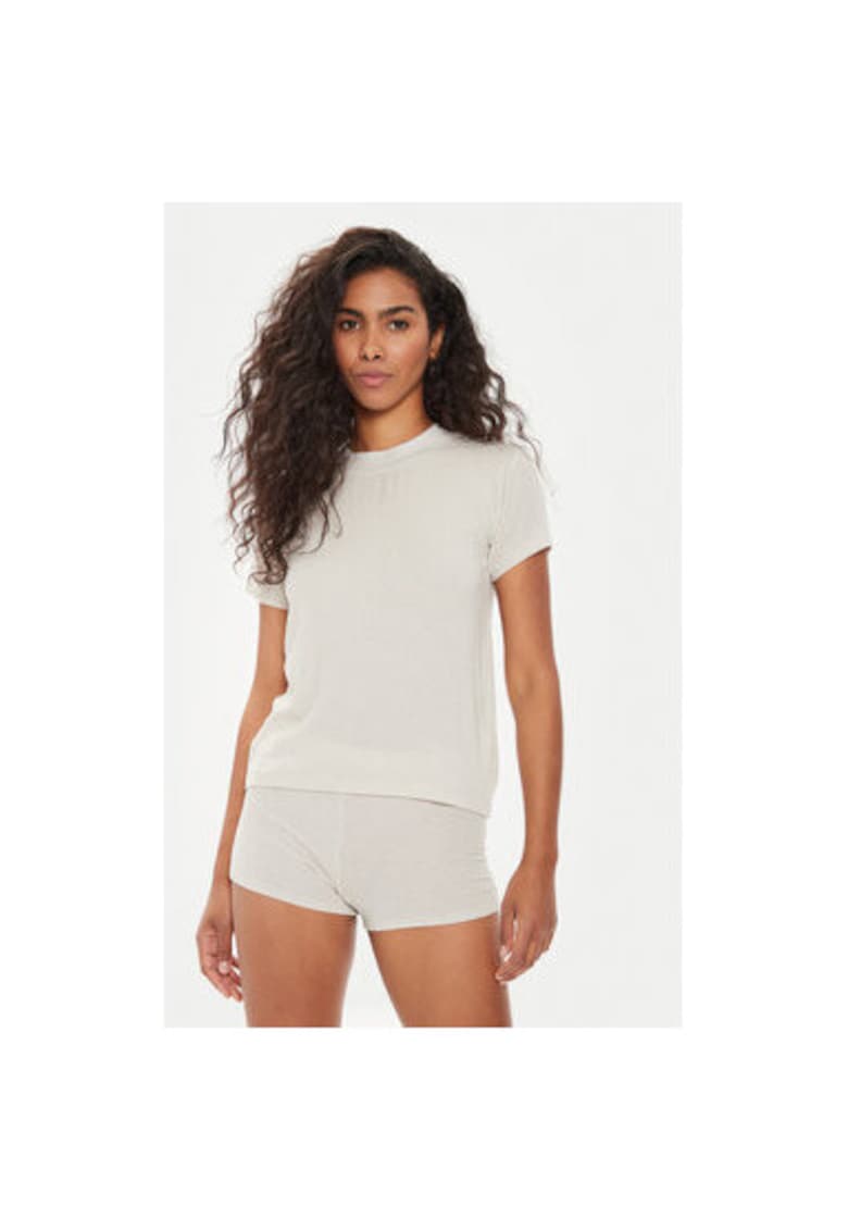 Tricou dama - 303927417 - Modal/Lana - Bej - Bej