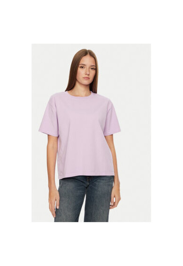 Tricou dama - 304610530 - Bumbac - Violet - Violet