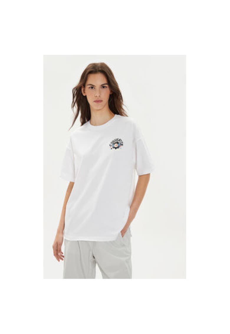 Tricou dama - 304113307 - Bumbac - Alb