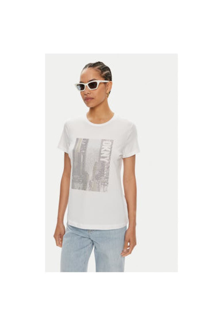 Tricou dama - 304218613 - Bumbac/Modal - Alb - Alb