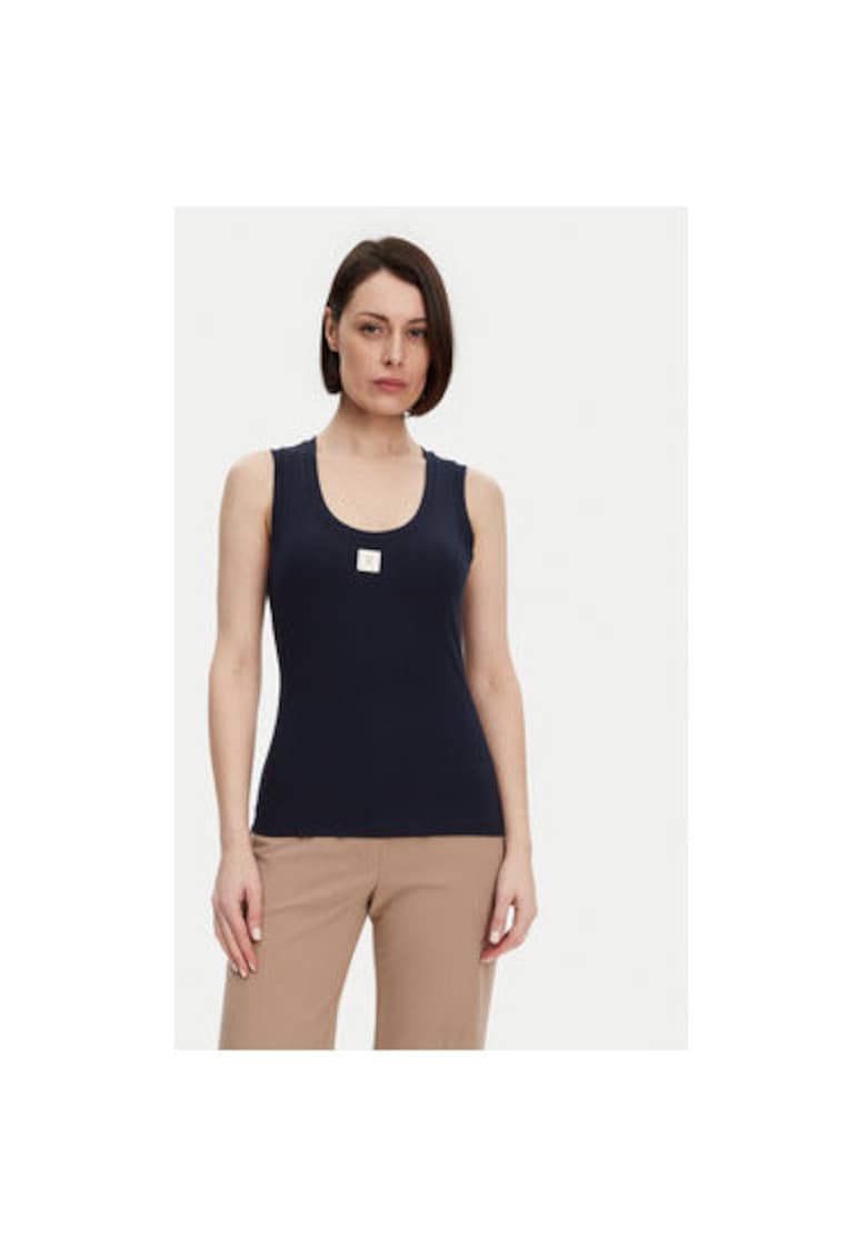 Tricou dama -  305170903 - Viscoza/Bumbac/Elastan - Albastru