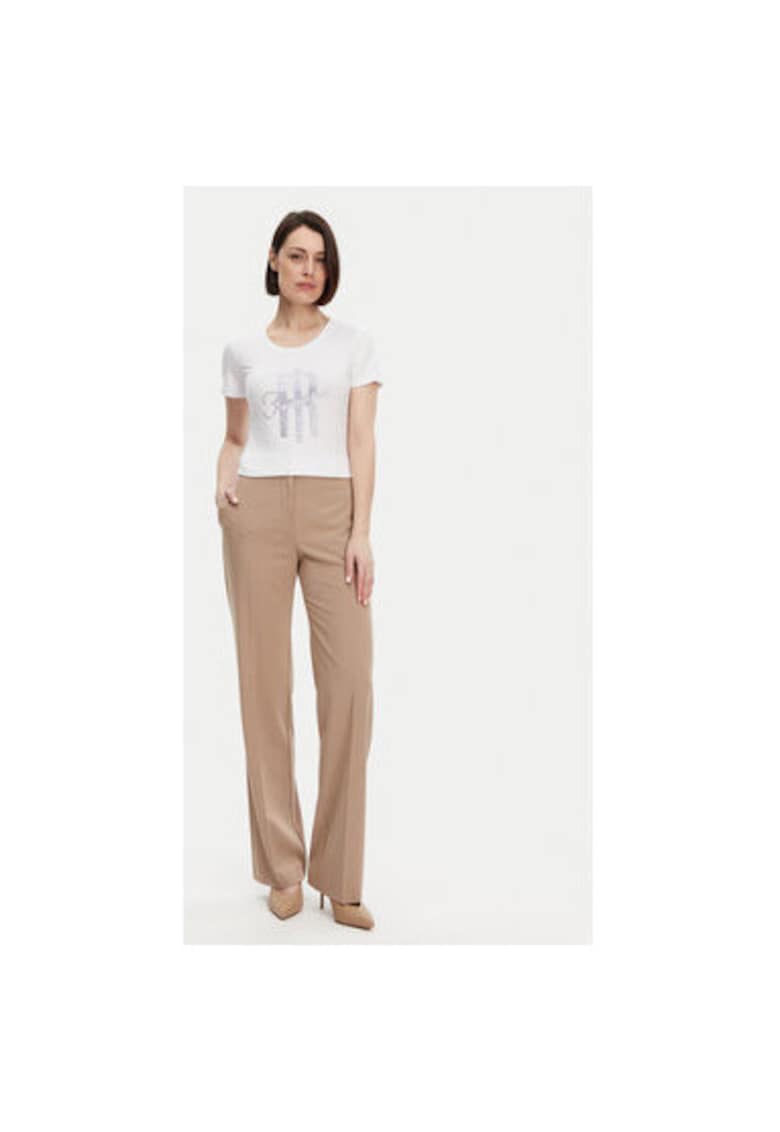 Tricou dama - 305170958 - Modal/Bumbac/Elastan - Alb - Alb