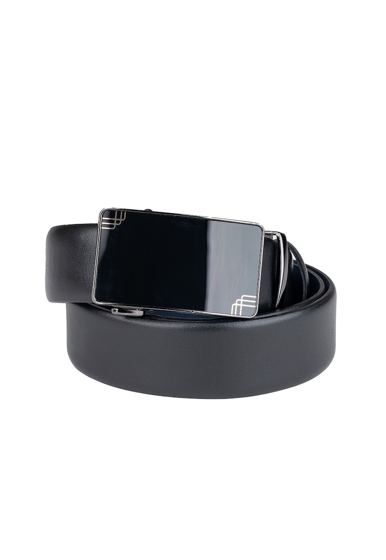 Curea barbati din piele naturala -  negru Soft