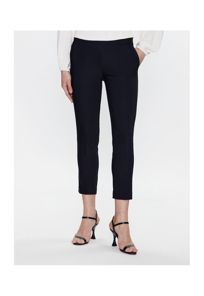 Pantaloni dama - 302898749 - Bumbac/Poliester - Albastru - Albastru