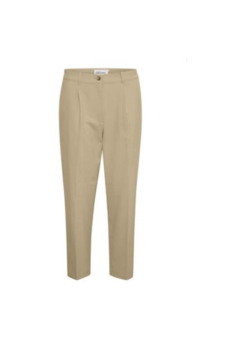 Pantaloni dama - 302183739 - Poliester/Viscoza - Bej - Bej