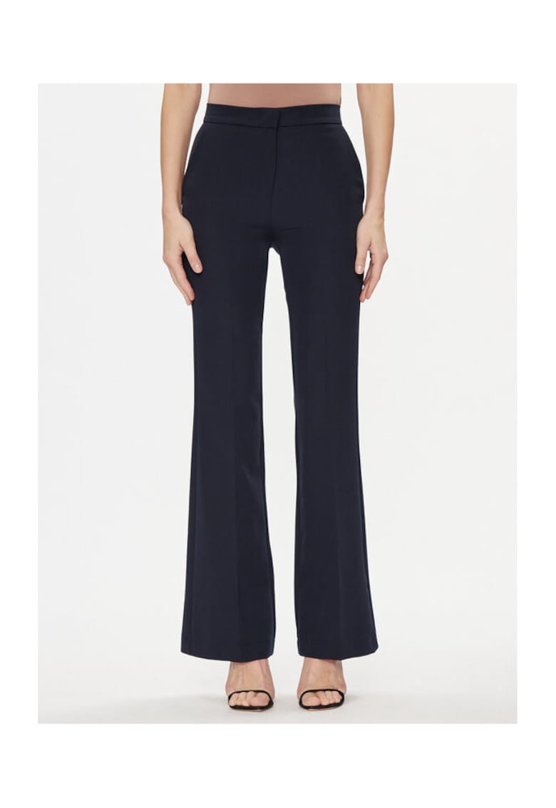 Pantaloni dama - 304111785 - Poliester - Albastru - Albastru