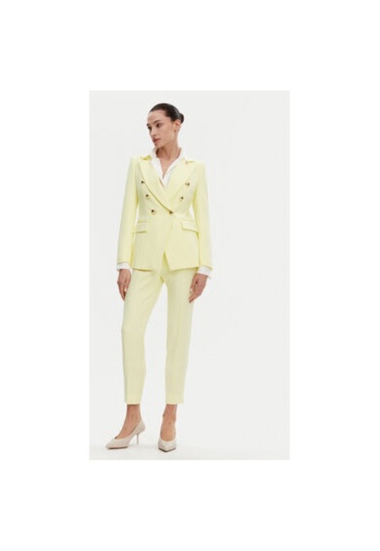 Pantaloni dama -  305406606 - Poliester - Galben Pantaloni dama -  305406606 - Poliester - Galben