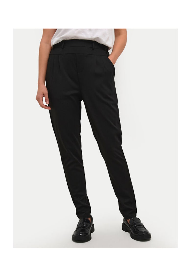 Pantaloni dama - 303964726 - Poliester/Viscoza - Negru - Negru
