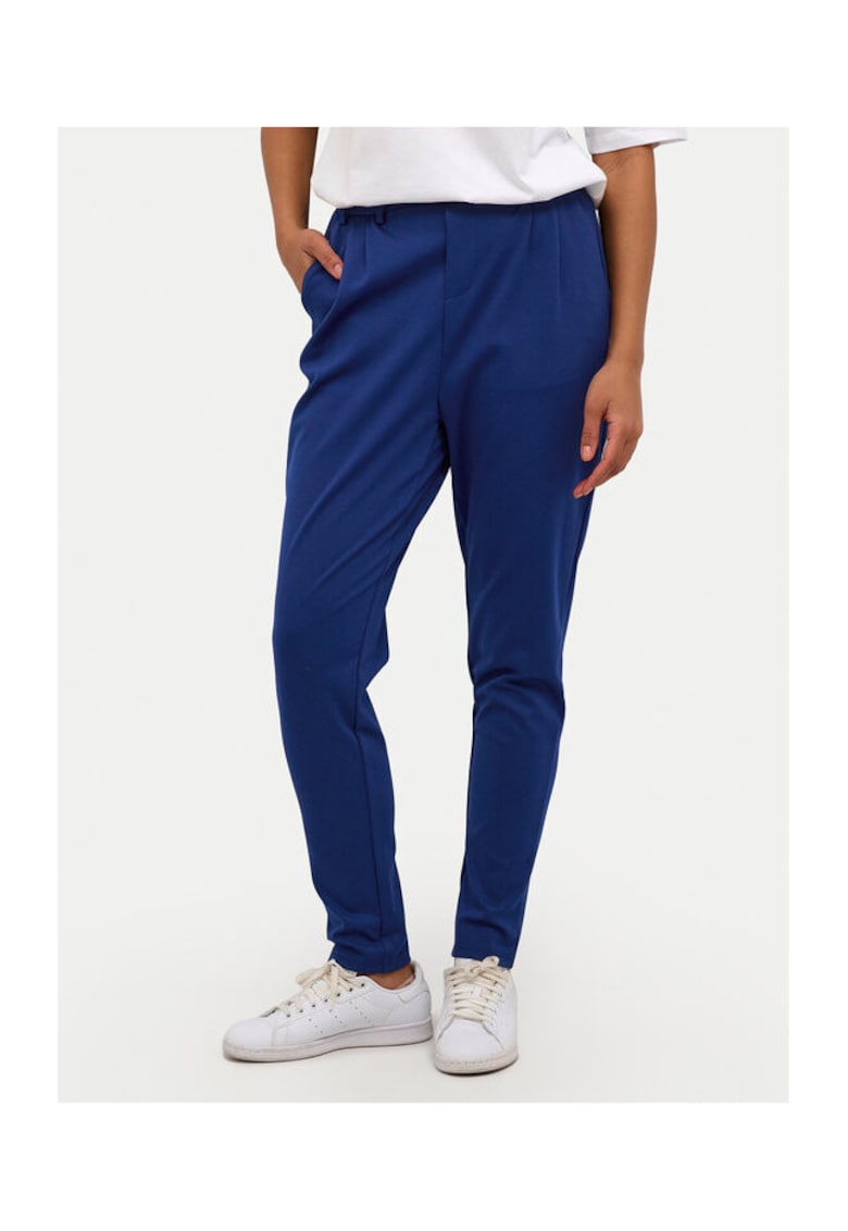 Pantaloni dama - 304751806 - Poliester/Viscoza - Albastru - Albastru