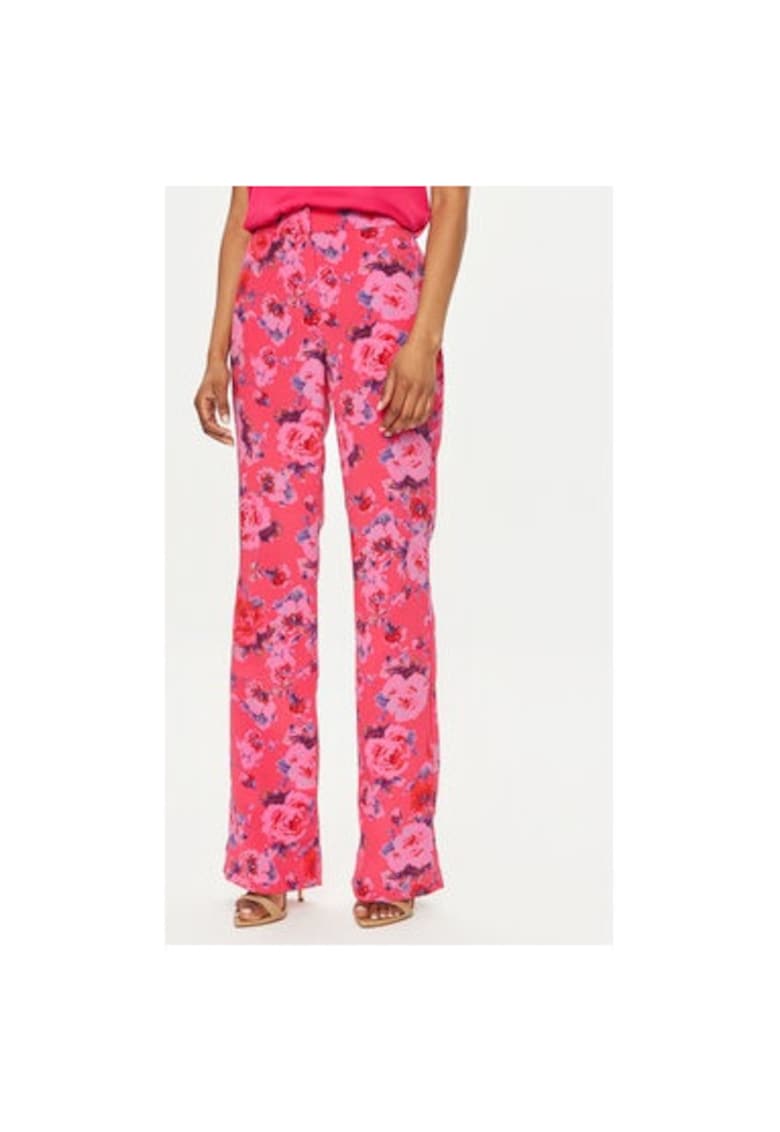 Pantaloni dama -  303920111 - Poliester - Roz