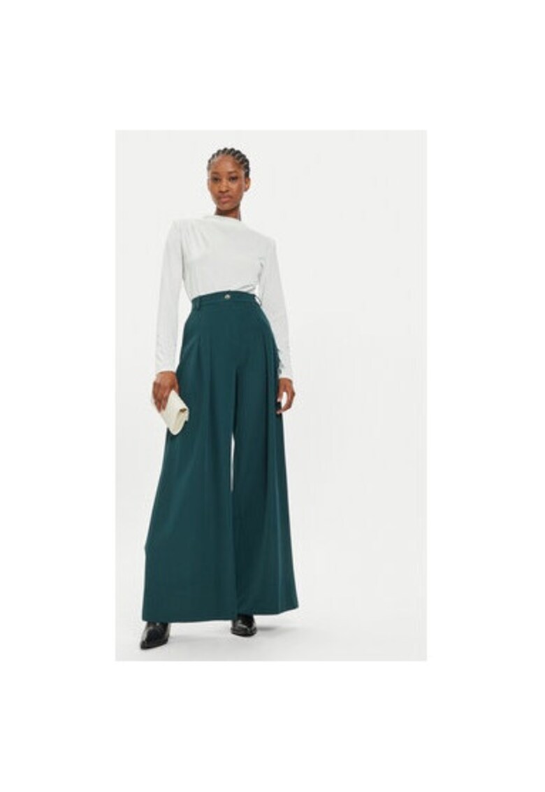 Pantaloni dama -  304875038 - Poliester - Verde Pantaloni dama -  304875038 - Poliester - Verde