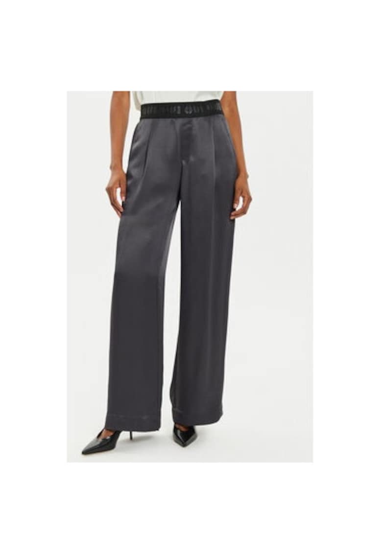 Pantaloni dama -  304524691 - Viscoza/Poliester reciclat - Gri