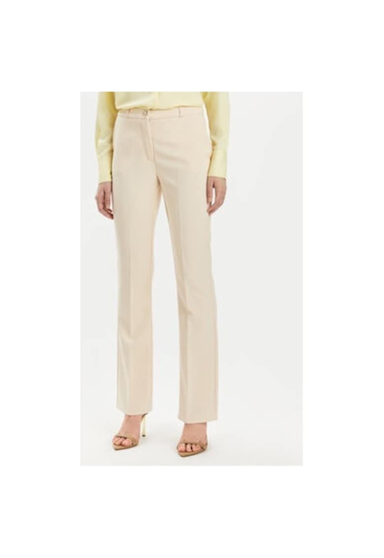 Pantaloni dama - 304218095 - Poliester - Bej