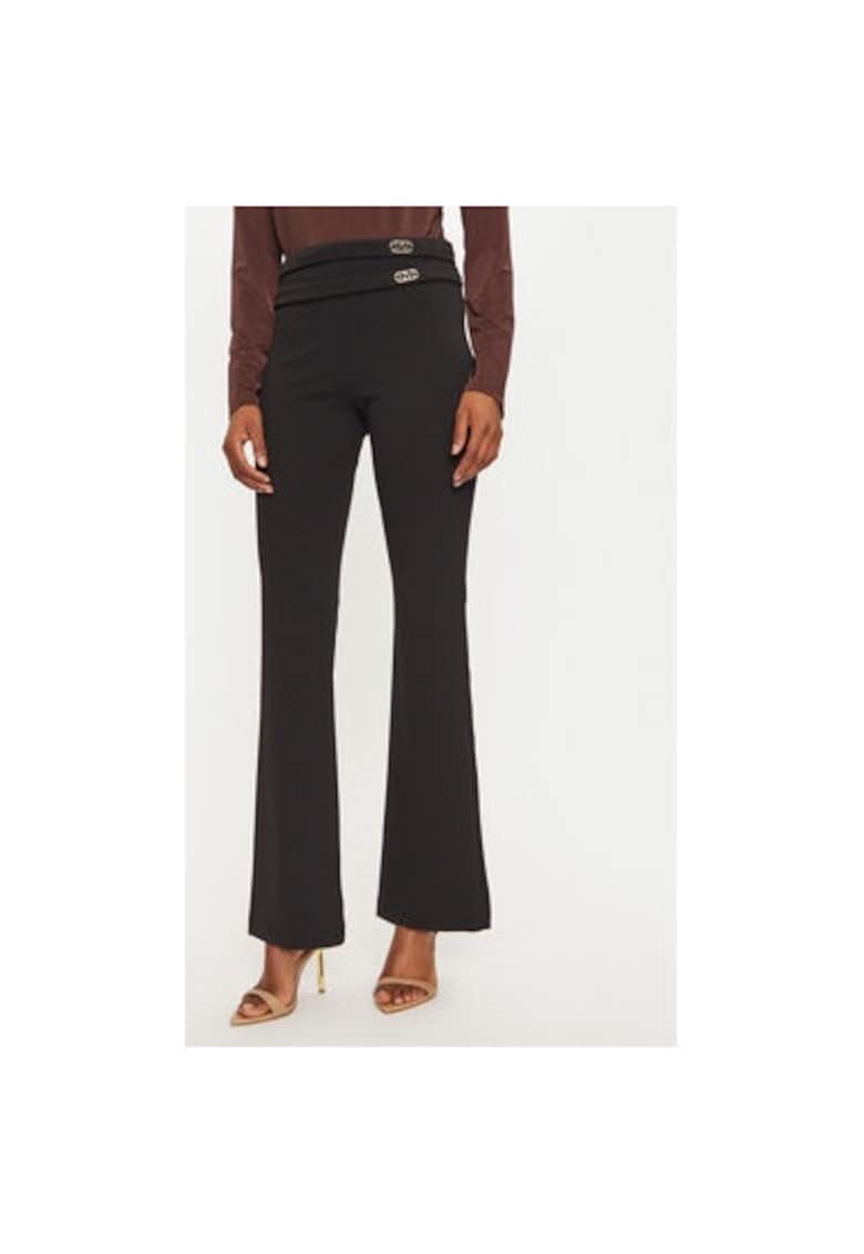 Pantaloni dama -  304917837 - Poliester - Negru