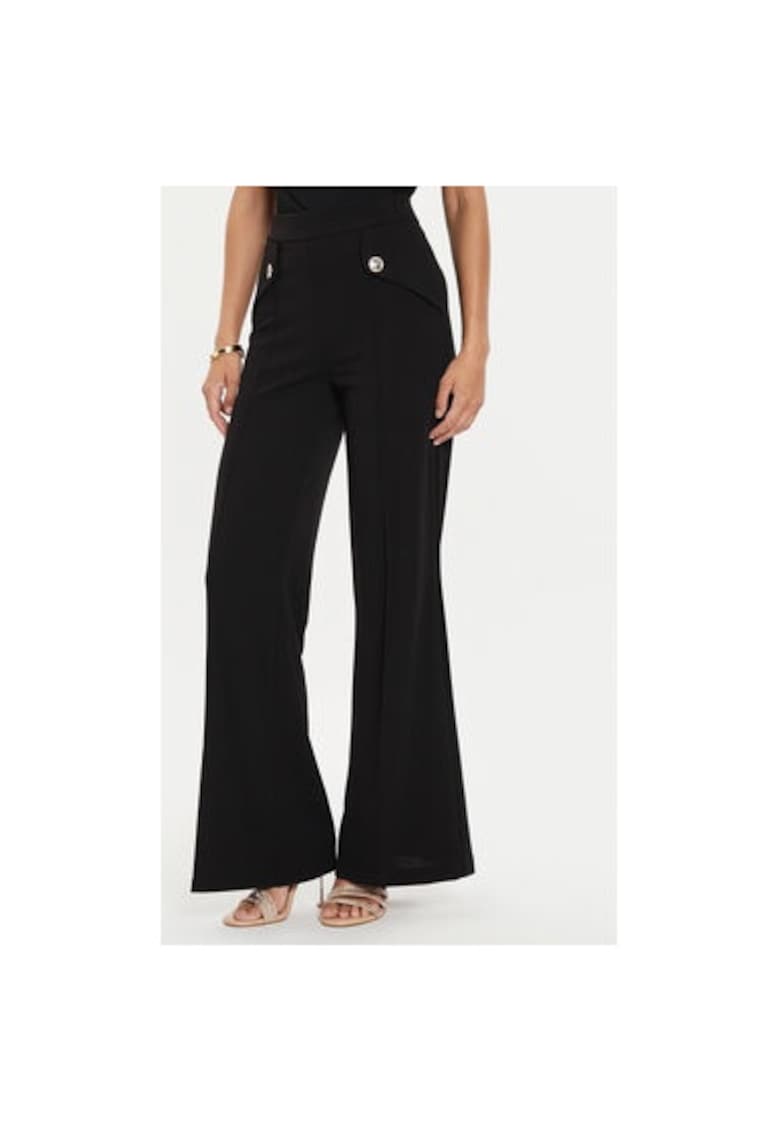Pantaloni dama -  304657801 - Poliester - Negru