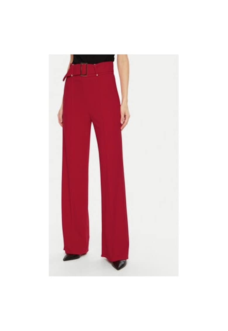 Pantaloni dama - 305119360 - Poliester - Negru - Negru