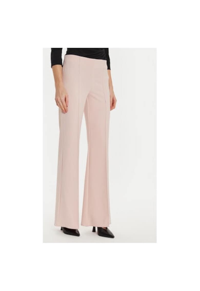 Pantaloni dama - 304956225 - Poliester - Roz