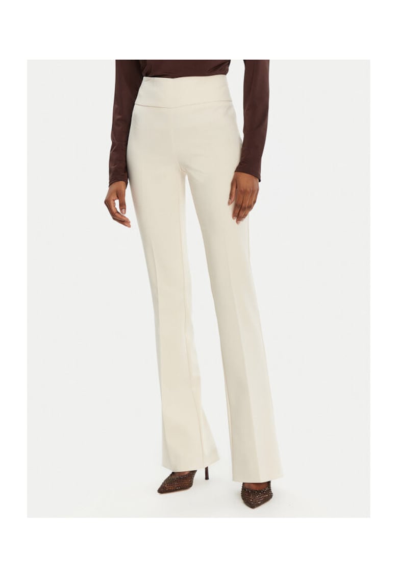 Pantaloni dama - 305264756 - Poliester - Bej - Bej