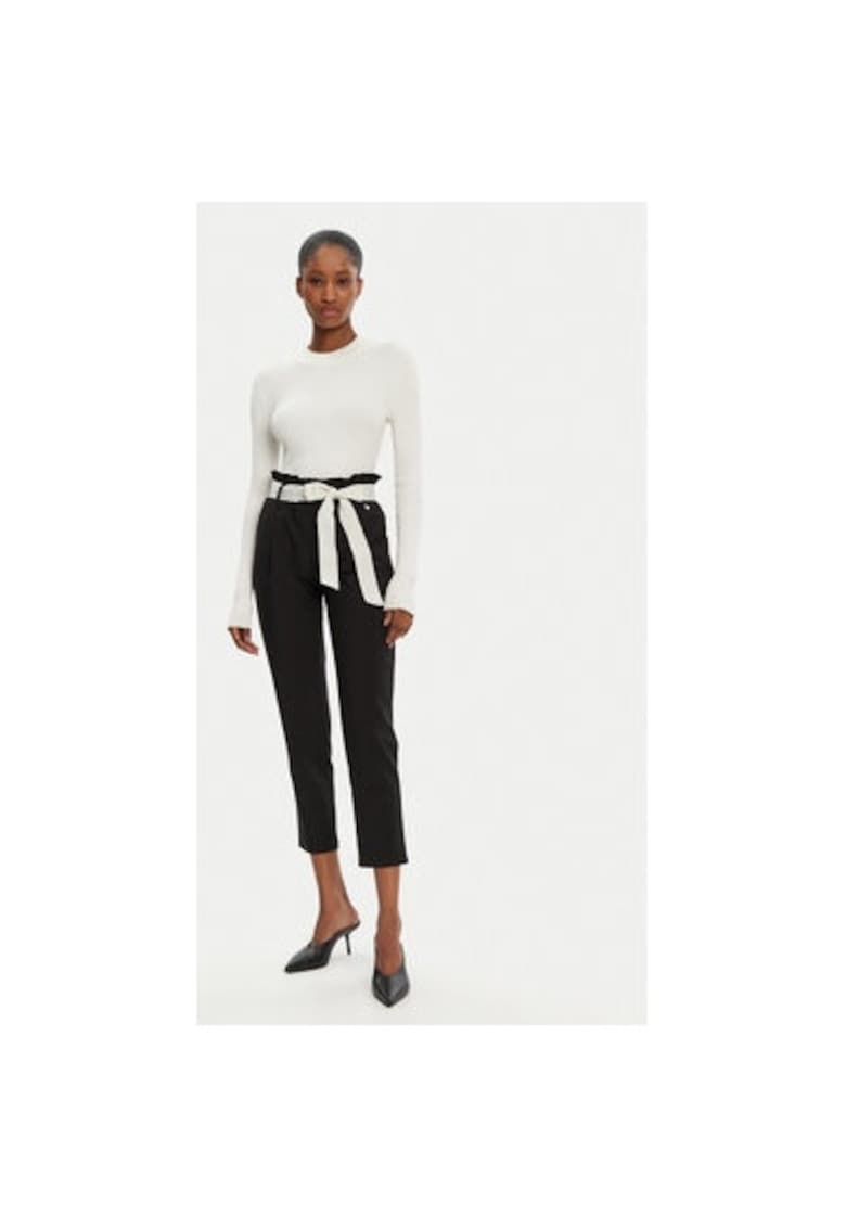 Pantaloni dama - 305265326 - Poliester/Viscoza - Negru Pantaloni dama - 305265326 - Poliester/Viscoza - Negru