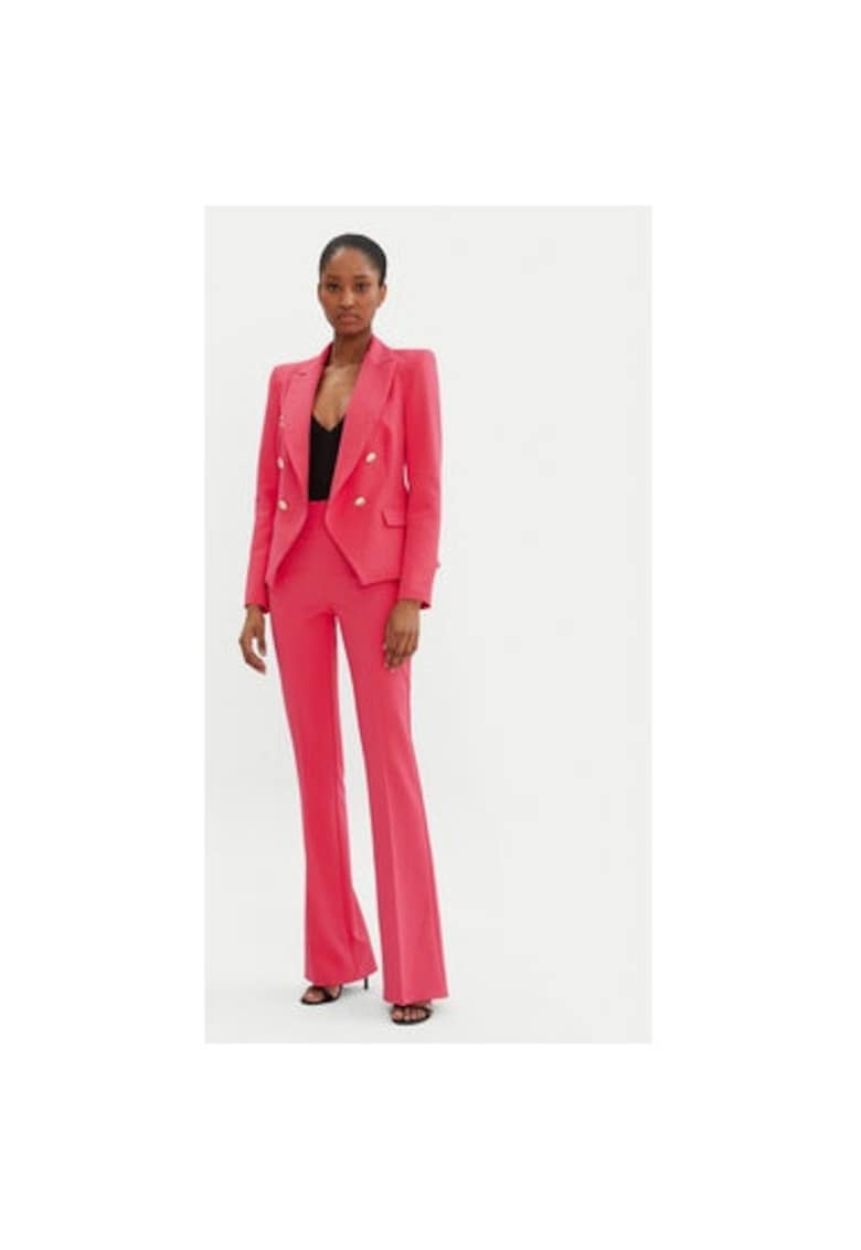 Pantaloni dama -  305264749 - Poliester - Roz