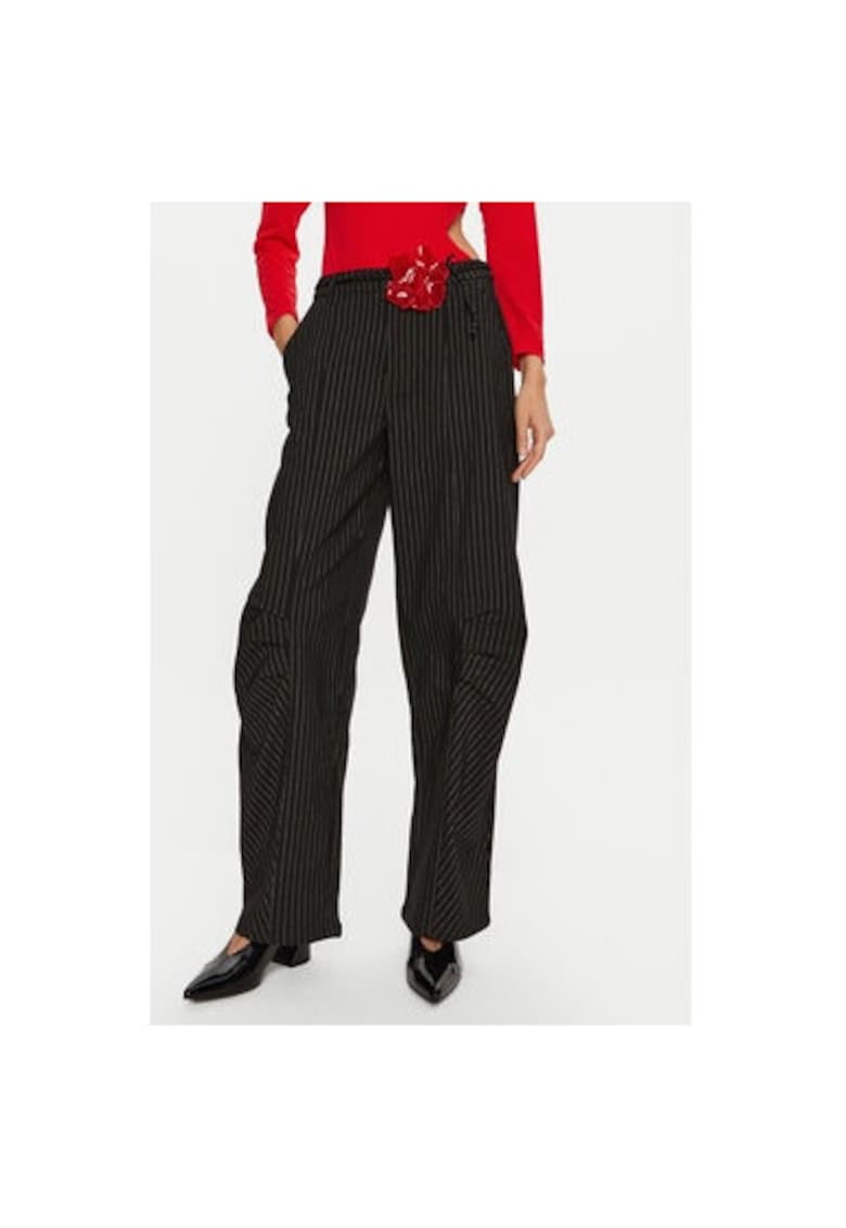 Pantaloni dama -  304472862 - Viscoza/Poliester - Negru