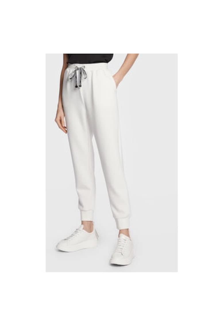 Pantaloni dama -  301820093 - Poliester/Viscoza - Alb