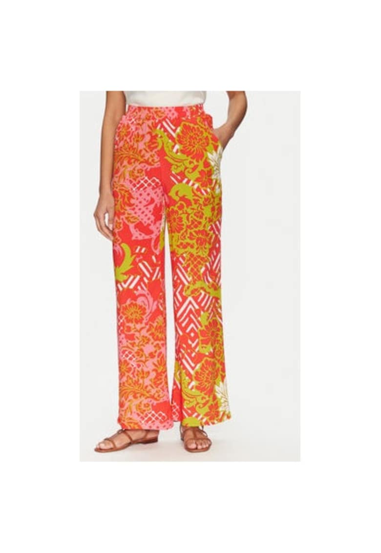 Pantaloni dama - 305244949 - Viscoza - Portocaliu Pantaloni dama - 305244949 - Viscoza - Portocaliu