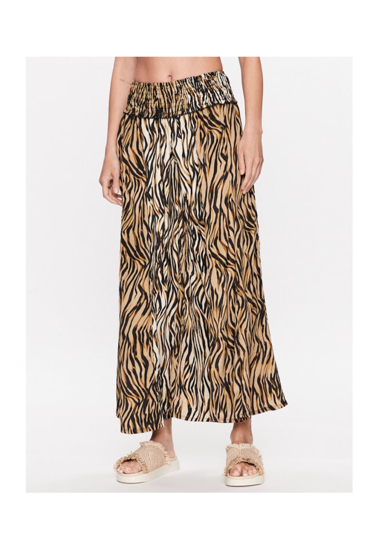 Pantaloni dama - 302466337 - Poliester - Maro - Maro