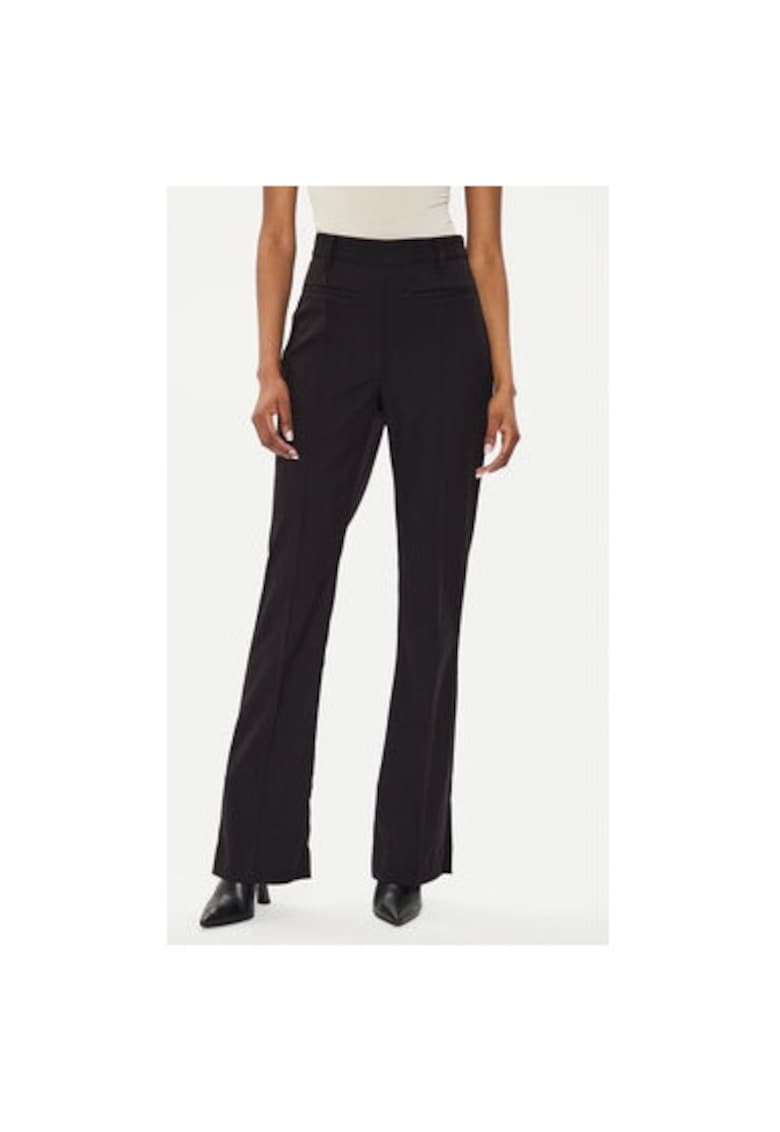 Pantaloni dama - 302655908 - Poliester/Viscoza - Negru - Negru