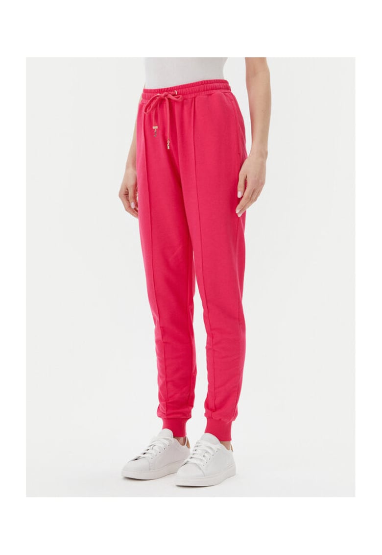 Pantaloni dama - 305244925 - Bumbac/Viscoza - Roz - Roz